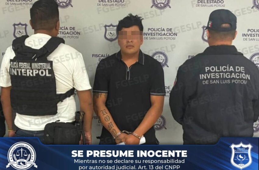  FISCALÍA POTOSINA E INTERPOL CAPTURAN A SUJETO BUSCADO POR HOMICIDIO EN ESTADOS UNIDOS