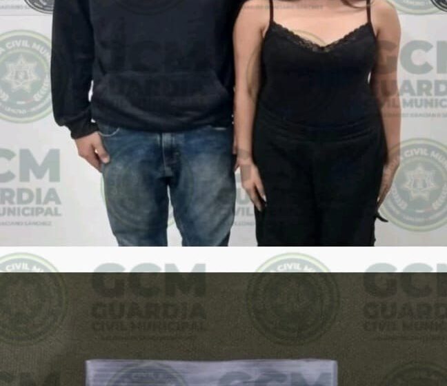  EN URBANA SAN FELIPE, GCM DE SOLEDAD DETIENE A PAREJA SEÑALADA DE DIVERSOS DELITOS