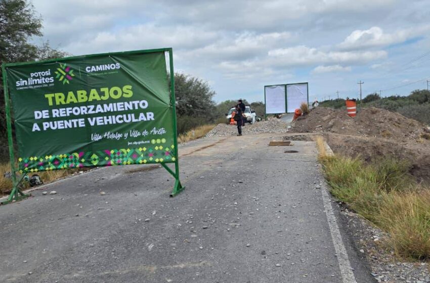  GOBIERNO DEL ESTADO REPARARÁ PUENTE ESTRATÉGICO HACIA VILLA DE ARISTA