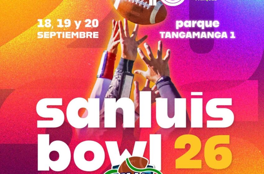  Parque Tangamanga I recibirá a más de 190 equipos en el San Luis Bowl 2026
