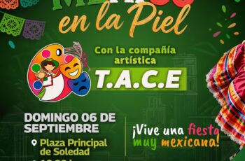 Cartel del Festival México en la Piel en Soledad de Graciano Sánchez, programado para el 6 de septiembre