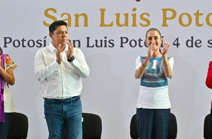  Sheinbaum presenta en San Luis Potosí avances de su segundo año de gobierno ante 21 mil asistentes
