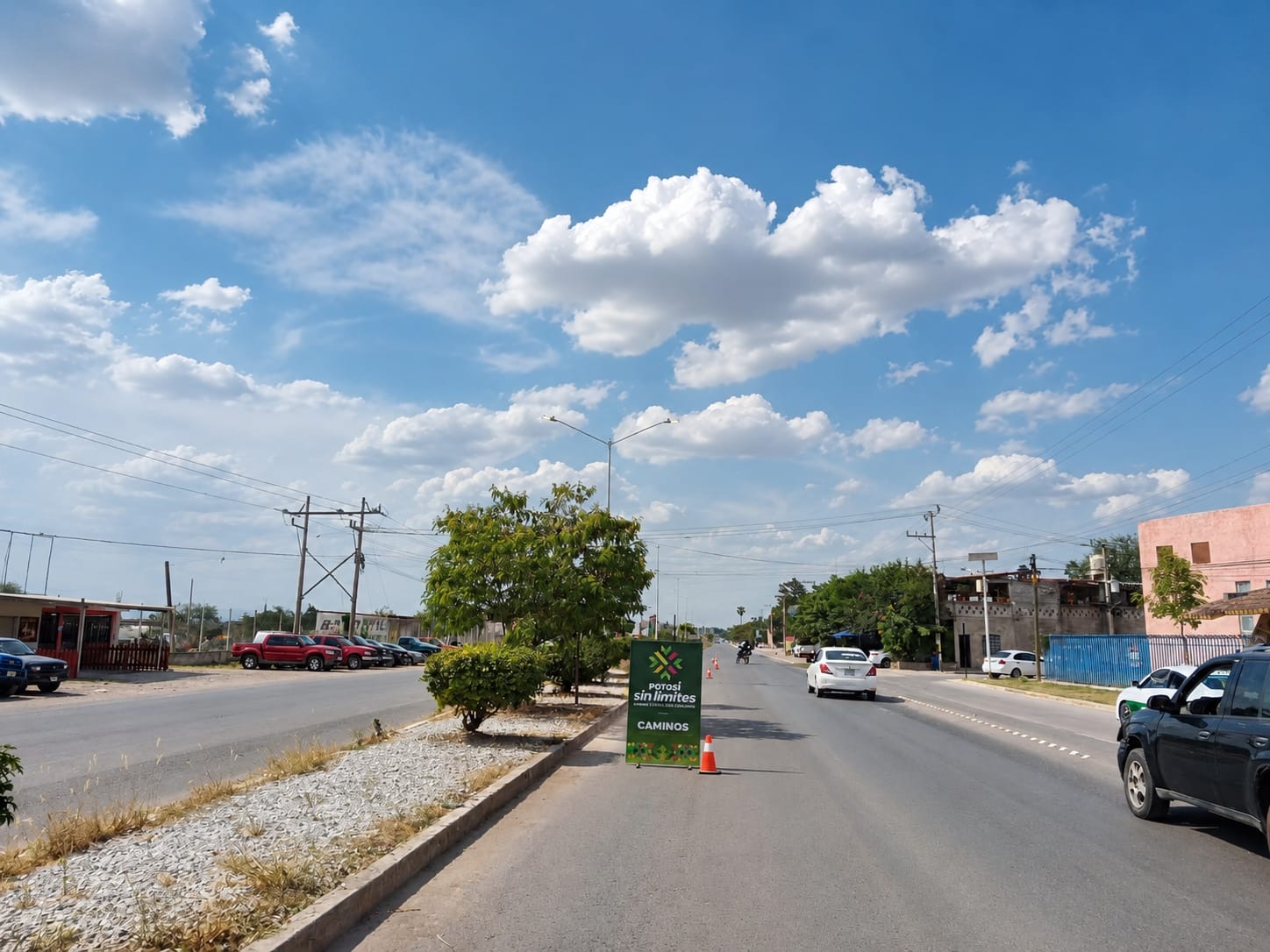 Vialidad en la región Media de San Luis Potosí donde la JEC realiza trabajos previos para la llegada de Mi Red Metro