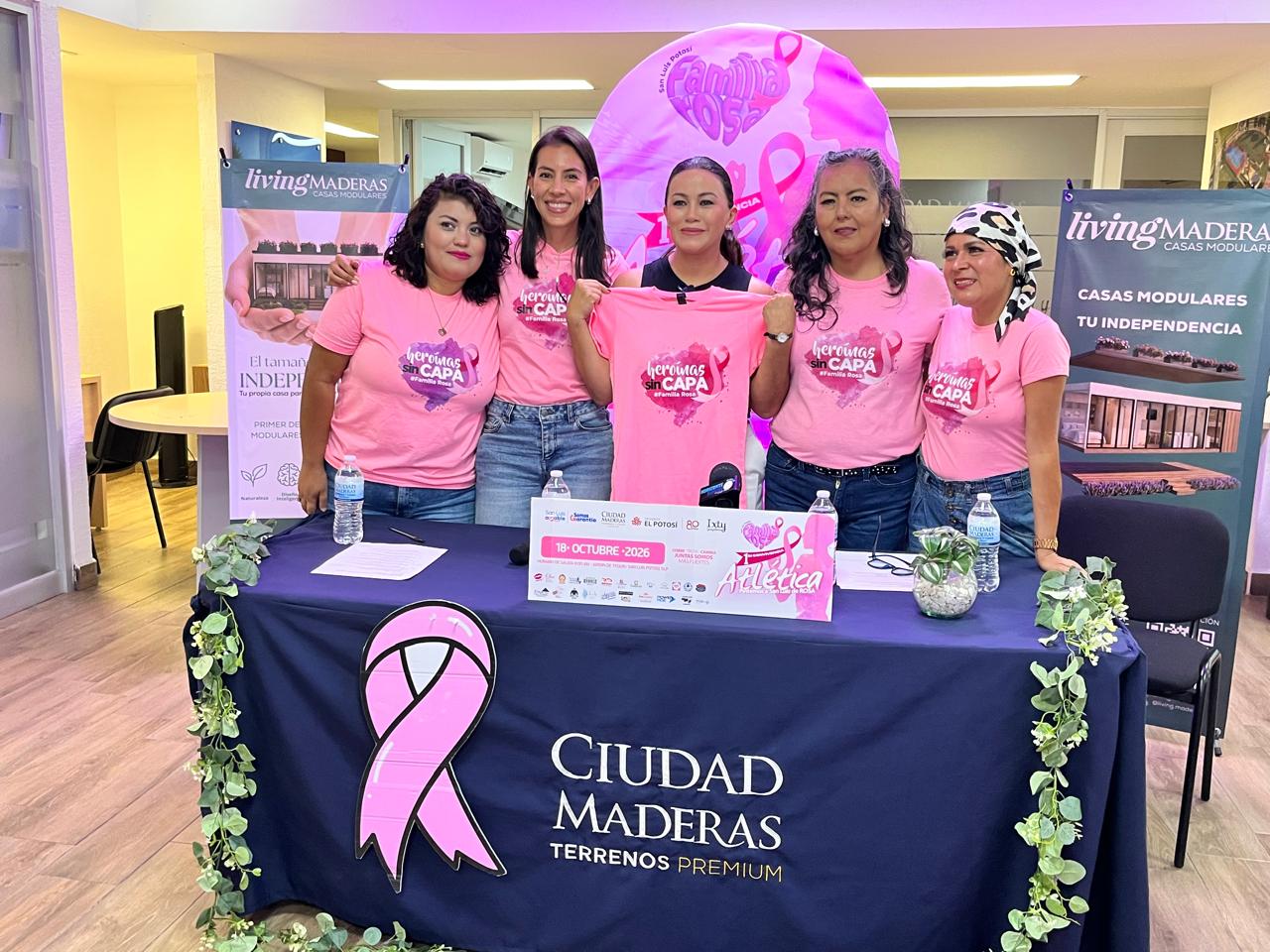 Presentación de la primera Convivencia Atlética Familia Rosa en San Luis Potosí