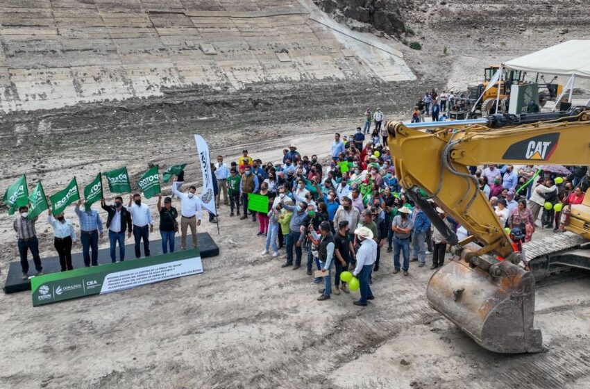  Gobierno de San Luis Potosí reporta rehabilitación de la presa El Peaje y avanza acueducto hacia Los Filtros