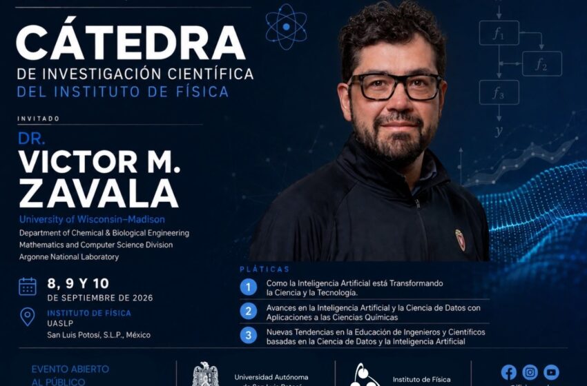  Instituto de Física de la UASLP celebrará 70 años con cátedra sobre inteligencia artificial y ciencia de datos