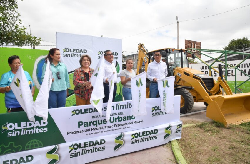  Soledad inicia rehabilitación del Parque Urbano Praderas del Maurel y anuncia pavimentación de avenida Jesús Yuren