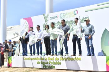 Arranque de obras de red de agua potable en Venado, San Luis Potosí