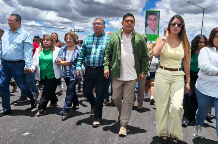  Navarro destaca coordinación con Gallardo en obras y servicios para Soledad