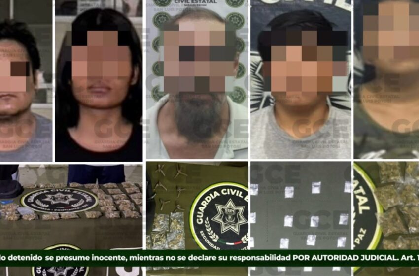  ACCIONES DE INTELIGENCIA PERMITEN DETENCIONES EN LA CAPITAL Y LA HUASTECA