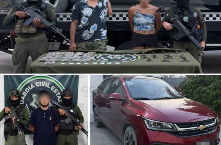  DETIENEN A TRES PRESUNTOS INTEGRANTES DE GRUPO CRIMINAL EN CIUDAD VALLES