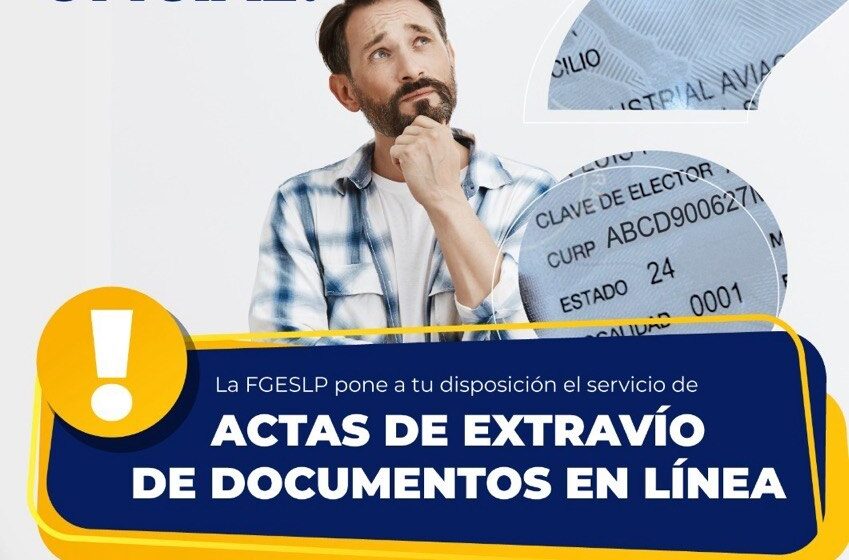 FISCALÍA BRINDA LA EXPEDICIÓN DE ACTAS DE EXTRAVÍO DE DOCUMENTOS OFICIALES EN LÍNEA