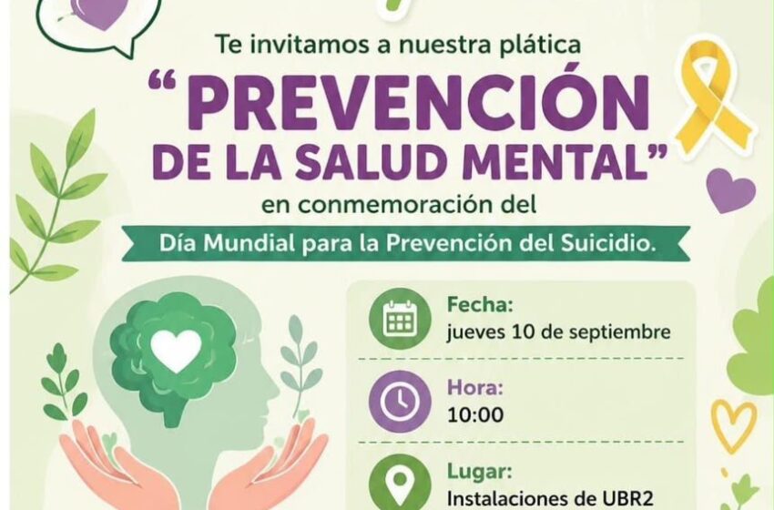  UNA CONVERSACIÓN A TIEMPO PUEDE HACER LA DIFERENCIA; SOLEDAD REFUERZA ACCIONES PARA PREVENIR EL SUICIDIO