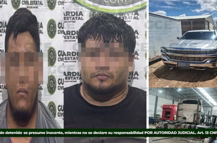  TRAS DETENCIÓN DE DOS PRESUNTOS POR ROBO A TRANSPORTE DE CARGA, SE REALIZA CATEO Y SE ASEGURAN INDICIOS