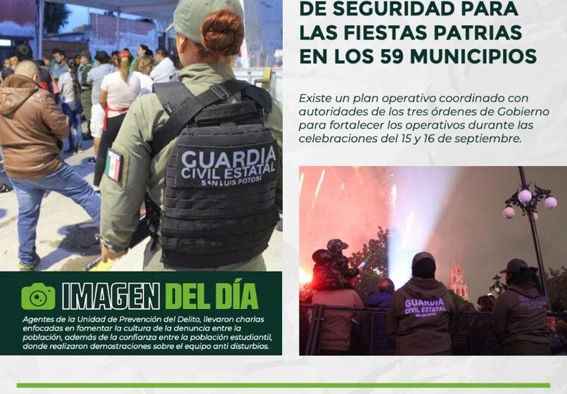  GUARDIA CIVIL ESTATAL FORTALECE LA SEGURIDAD EN EL ESTADO MEDIANTE ACCIONES EN LOS 59 MUNICIPIOS