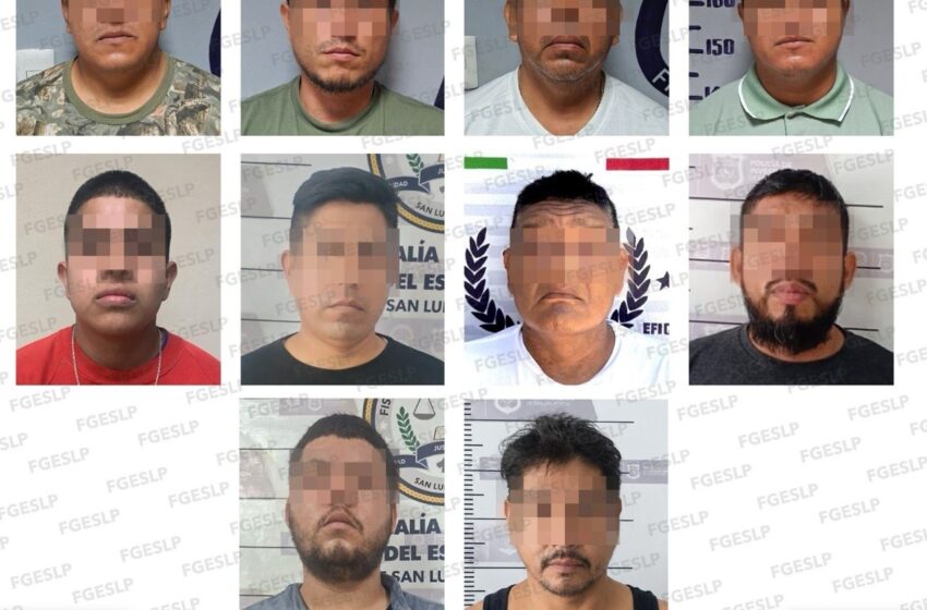  FISCALÍA POTOSINA CUMPLIMENTA 10 APREHENSIONES JUDICIALES EN 72 HORAS