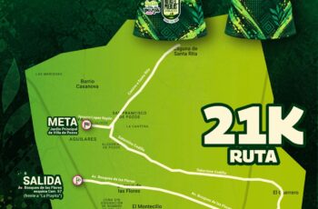 Cartel del Serial Trail Rutas y Pueblos Mágicos 2026 en Villa de Pozos, con ruta de 21 kilómetros y playera conmemorativa.