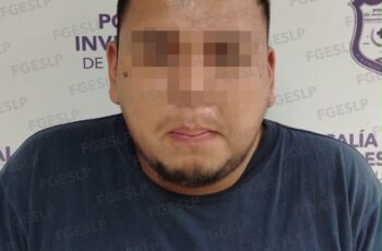 Persona detenida por la Fiscalía General del Estado de San Luis Potosí, requerida por autoridades de Guanajuato por una orden de aprehensión relacionada con daños y lesiones.