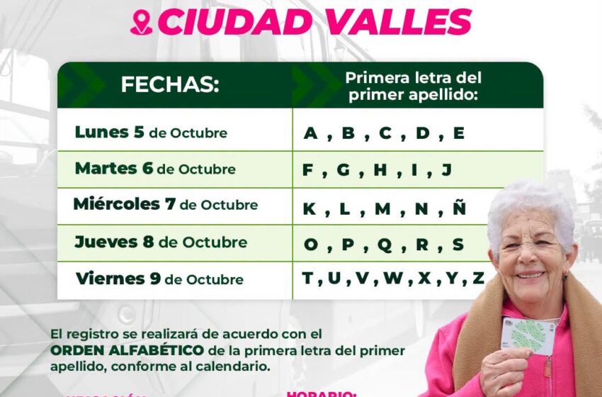  Ciudad Valles abrirá registro para transporte gratuito del 5 al 9 de octubre