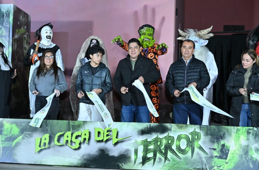  Ricardo Gallardo inaugura la Mega Casa del Terror con acceso gratuito en San Luis Potosí