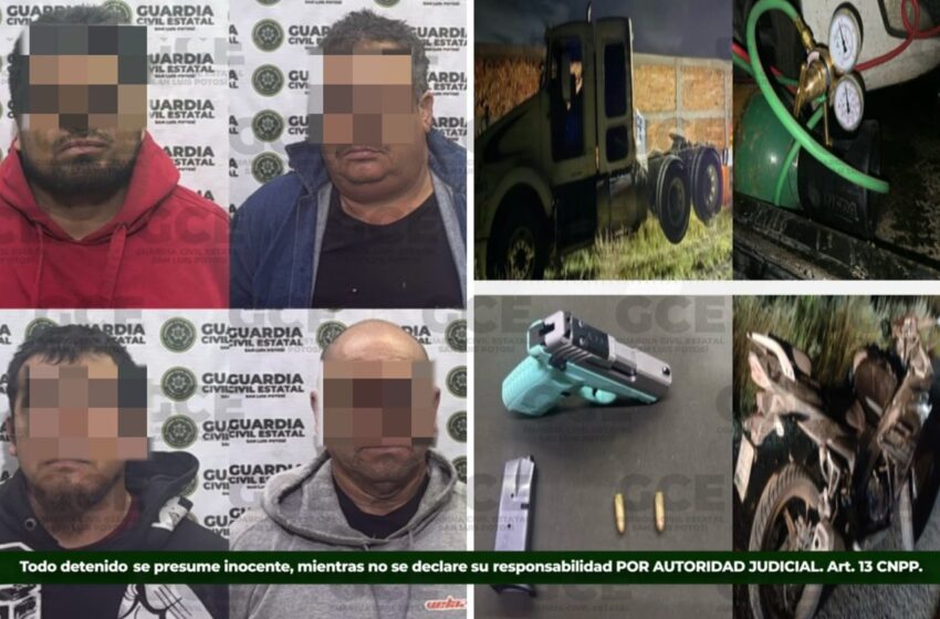  CON REACCIÓN OPORTUNA LA GCE DESARTICULA PRESUNTA BANDA DEDICADA AL ROBO DE VEHÍCULOS