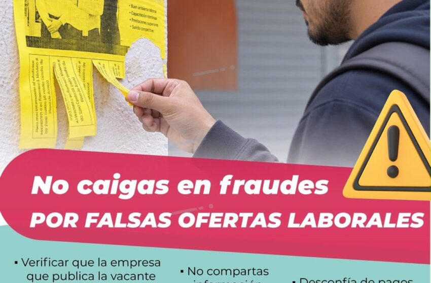  FISCALÍA EMITE RECOMENDACIONES PARA PREVENIR FRAUDES EN OFERTAS LABORALES