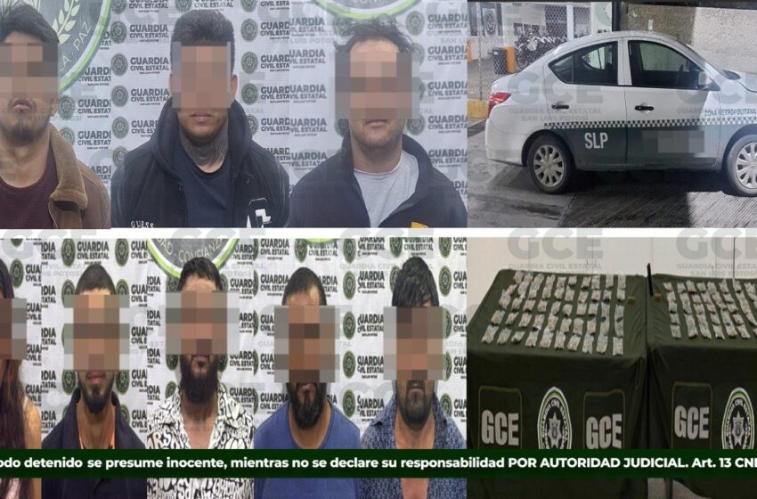  ACCIONES DE LA GUARDIA CIVIL ESTATAL PERMITEN DETENCIÓN DE OBJETIVOS PRIORITARIOS