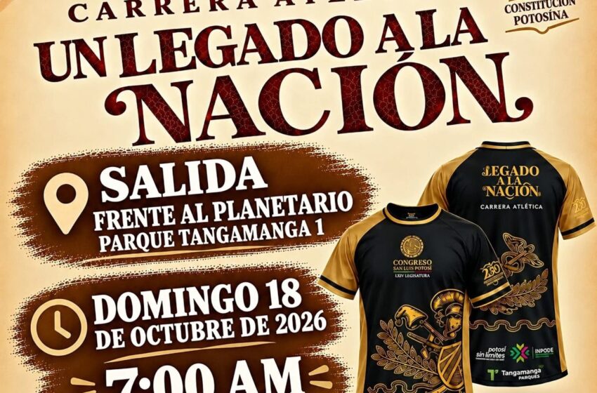  TODO LISTO PARA LA CARRERA ATLÉTICA “UN LEGADO A LA NACIÓN”