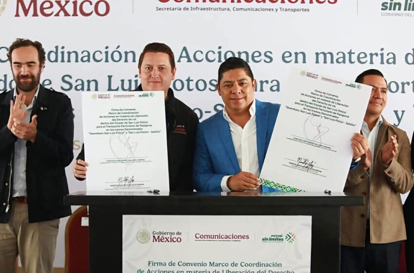  TREN DE PASAJEROS DARÁ UN IMPULSO HISTÓRICO A SAN LUIS POTOSÍ: GOBERNADOR RICARDO GALLARDO