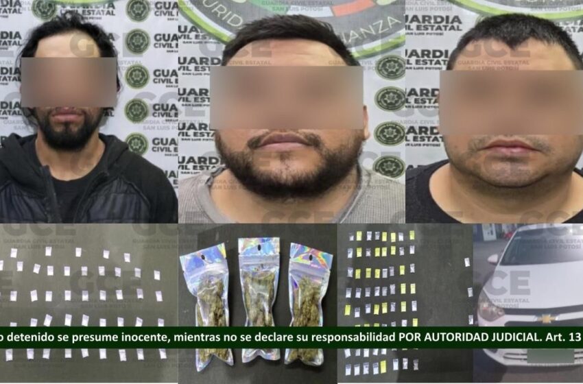  TRABAJOS DE INTELIGENCIA DE LA GUARDIA CIVIL ESTATAL PERMITEN DETENCIONES EN LA CAPITAL Y LA ZONA CENTRO