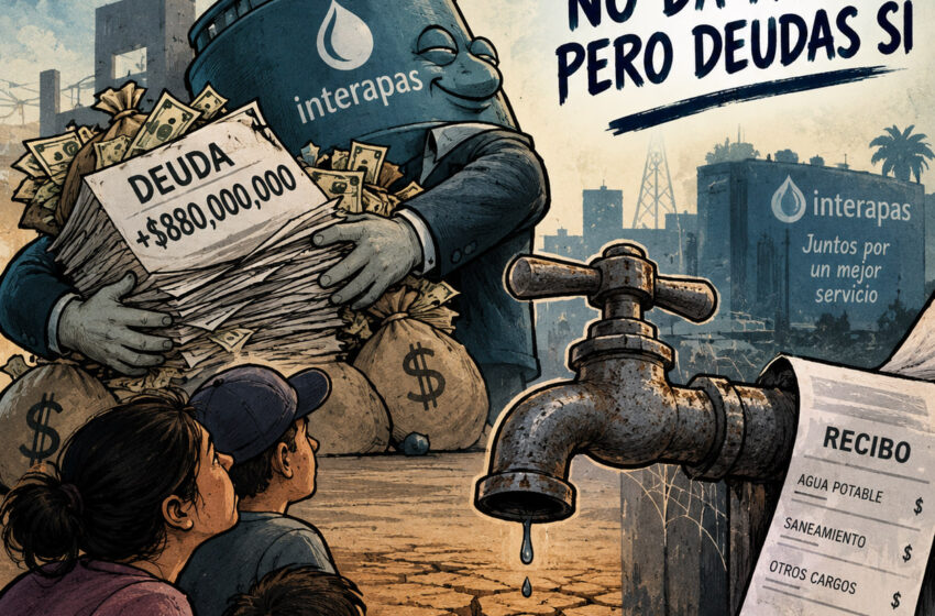  | #OPINIÓN | RUIDO / INTERAPAS, NO DA AGUA, PERO RECIBOS Y DEUDAS SÍ