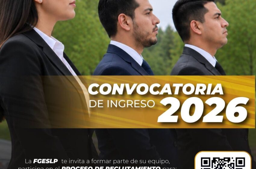  FISCALÍA POTOSINA ABRE CONVOCATORIAS PARA FORTALECER LA PROCURACIÓN DE JUSTICIA CON NUEVOS PERFILES PROFESIONALES